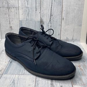 CALVIN KLEIN FORESTER NAVY SUEDE OXFORD SHOE - SIZE 10.5